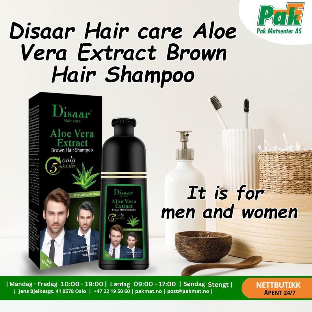 Disaar Hair care Aloe Vera Extract Brown Hair Shampoo - Pakmat