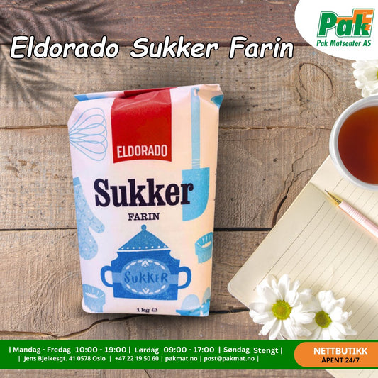 Eldorado Sukker Farin 1 Kg x 10 pakker - Pakmat
