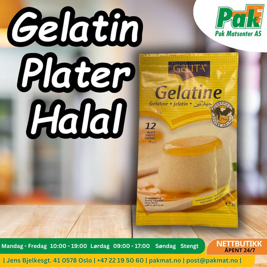 Gelatin plater halal 12 pcs Gelita - Pakmat