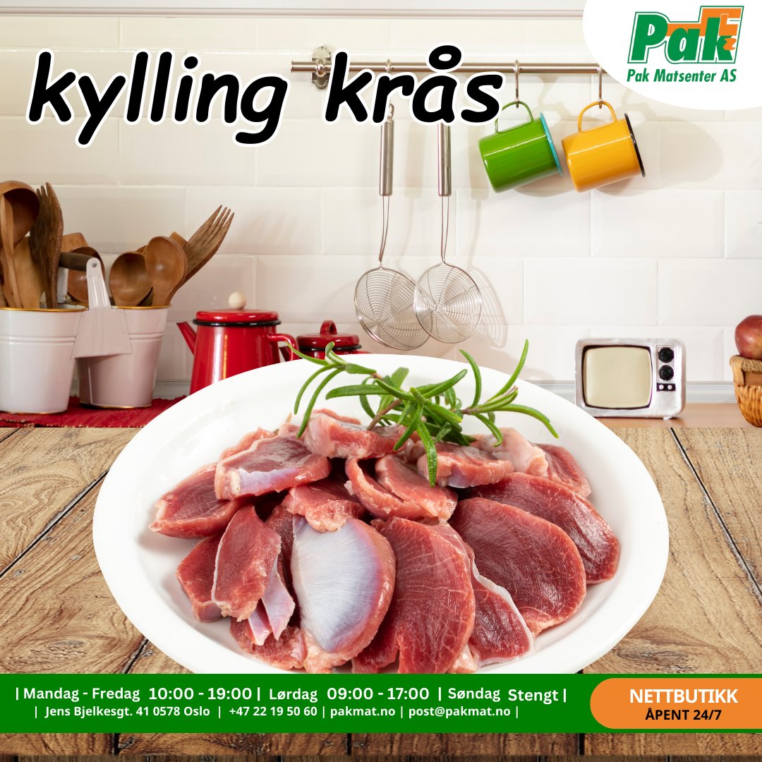 kylling krås ca 1kg pakke - Pakmat