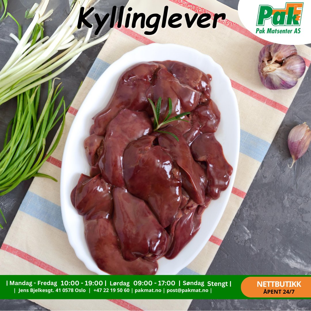 Kyllinglever 1kg - Pakmat