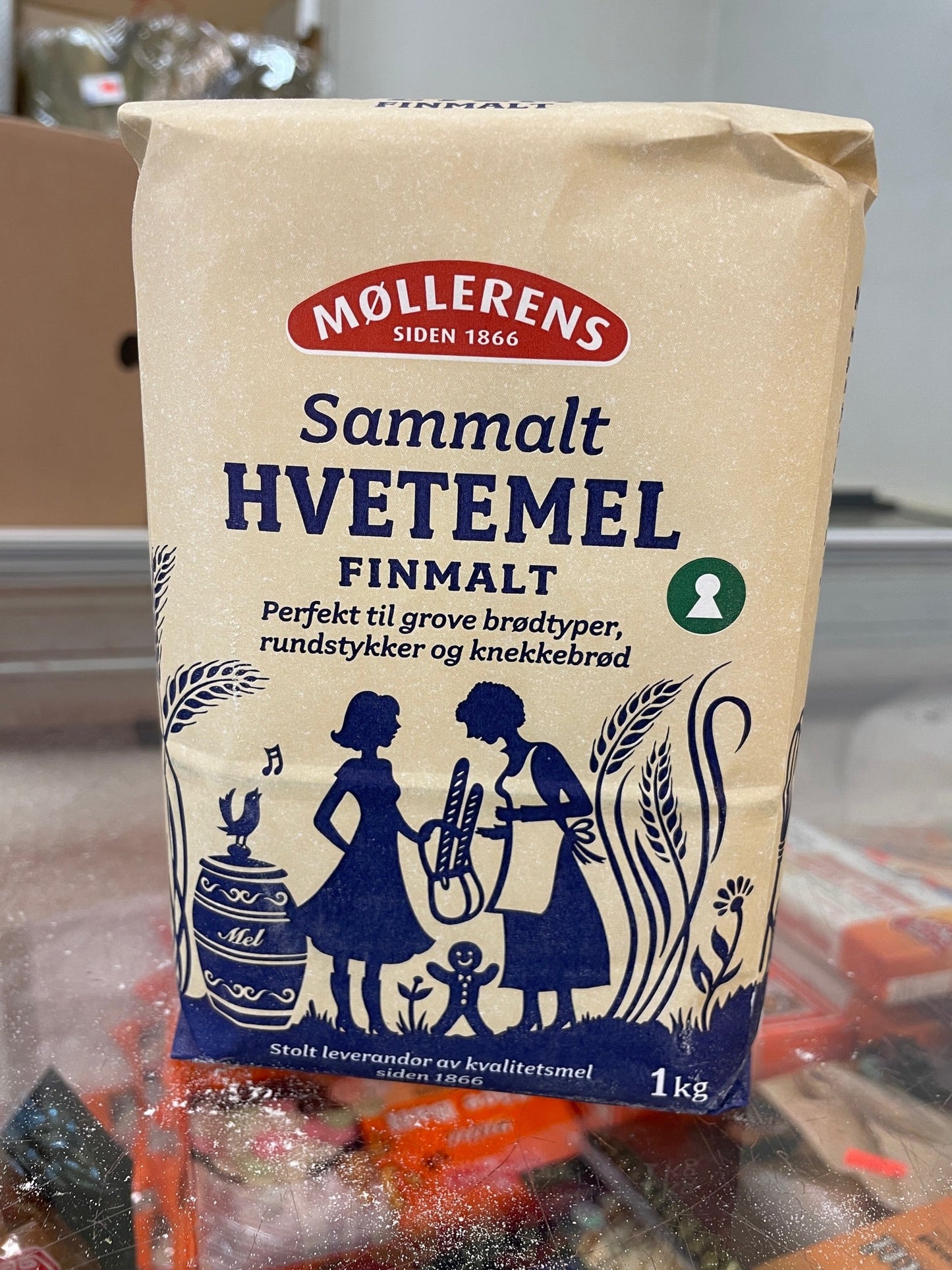 Møllerens Sammalt Hevtemel Finmalt 1Kg - Pakmat