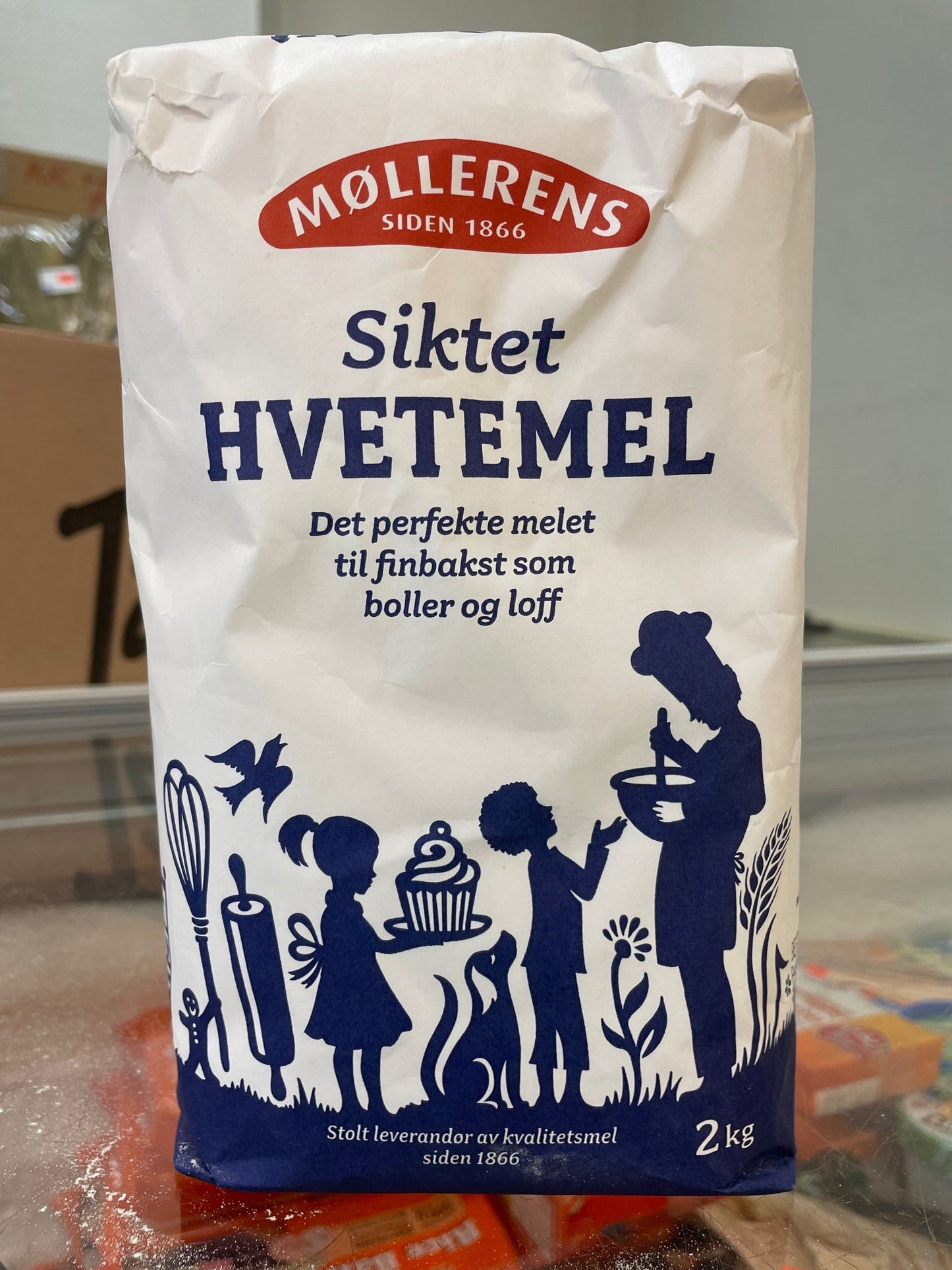 Møllerens Siket Hvetemel 2Kg - Pakmat