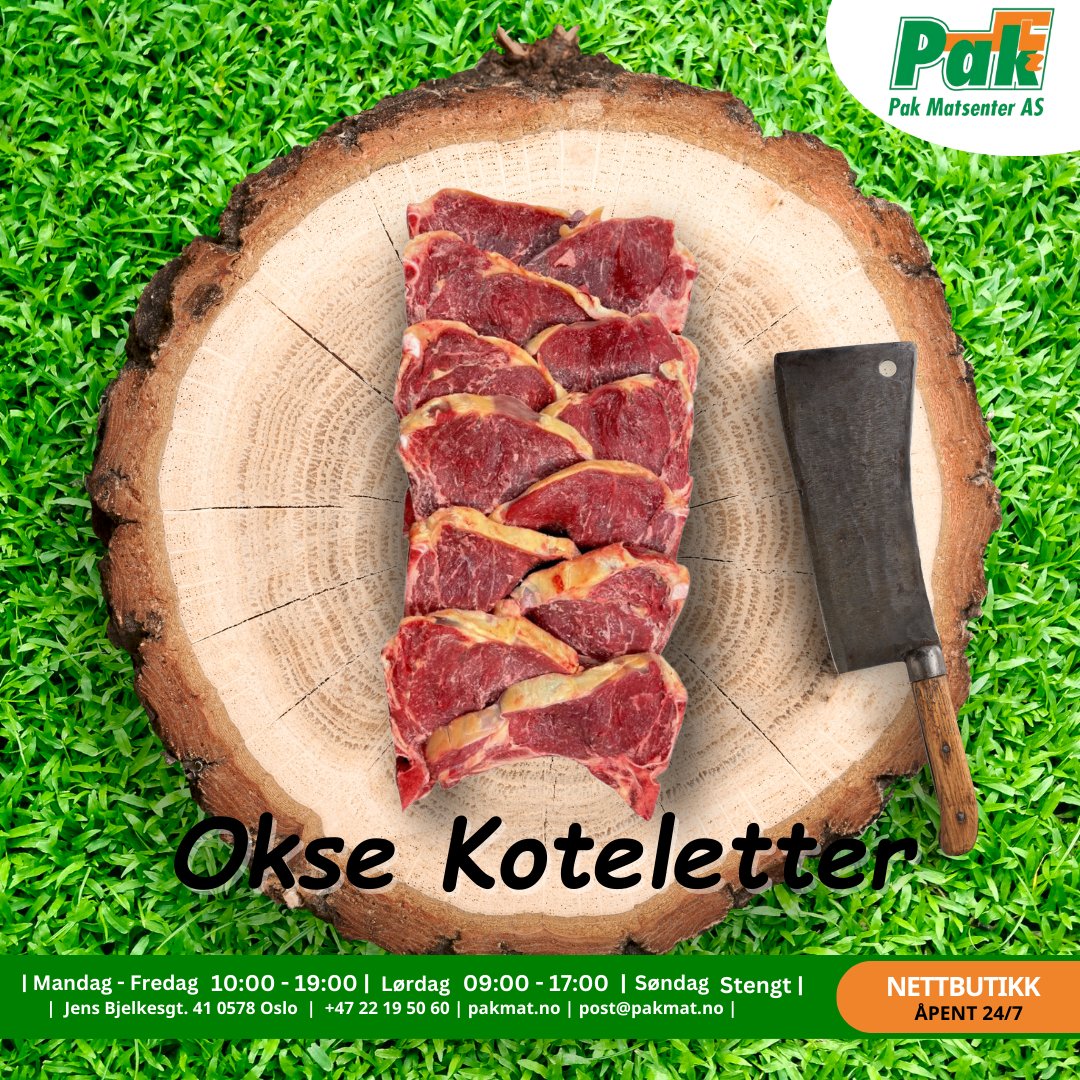 Okse Koteletter 1Kg - Pakmat