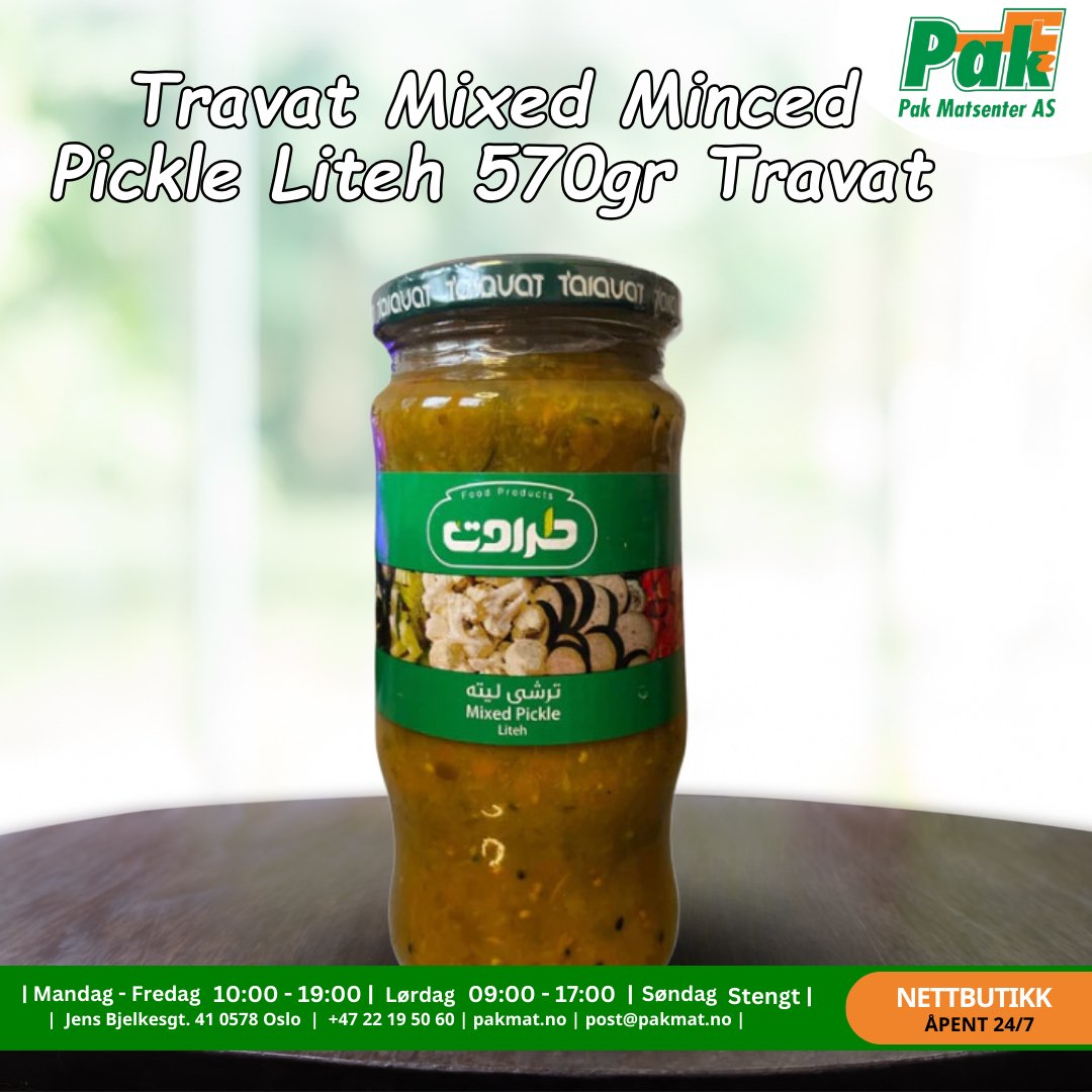 Travat Mixed Minced Pickle Liteh 570gr Travat - Pakmat