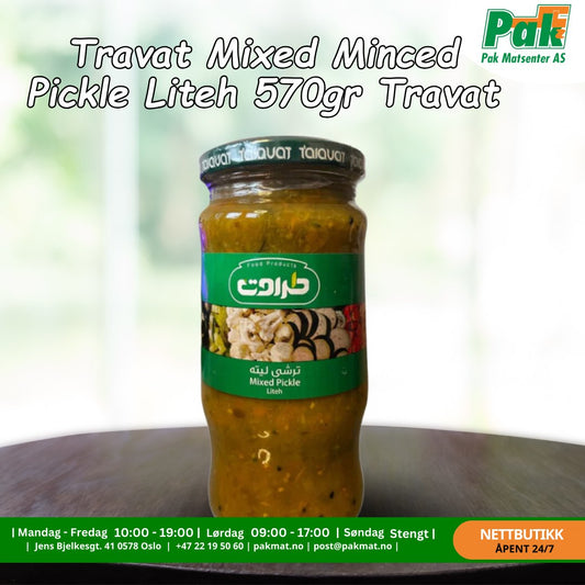 Travat Mixed Minced Pickle Liteh 570gr Travat - Pakmat