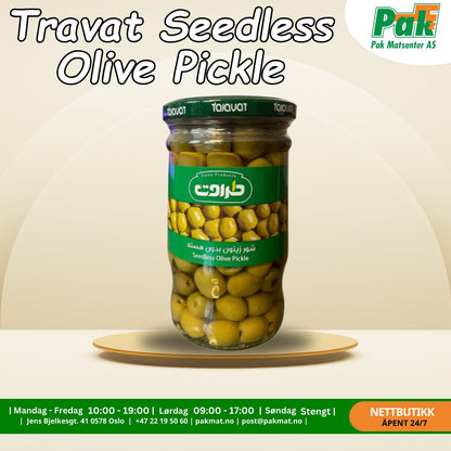 Travat Seedless Olive Pickle 560gr - Pakmat