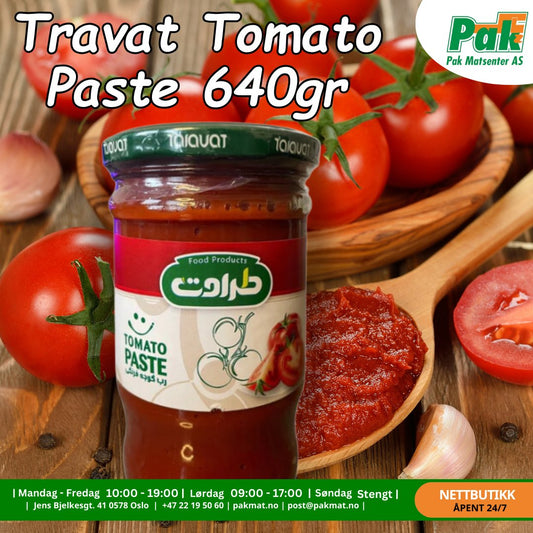 Travat Tomato Paste 640gr - Pakmat