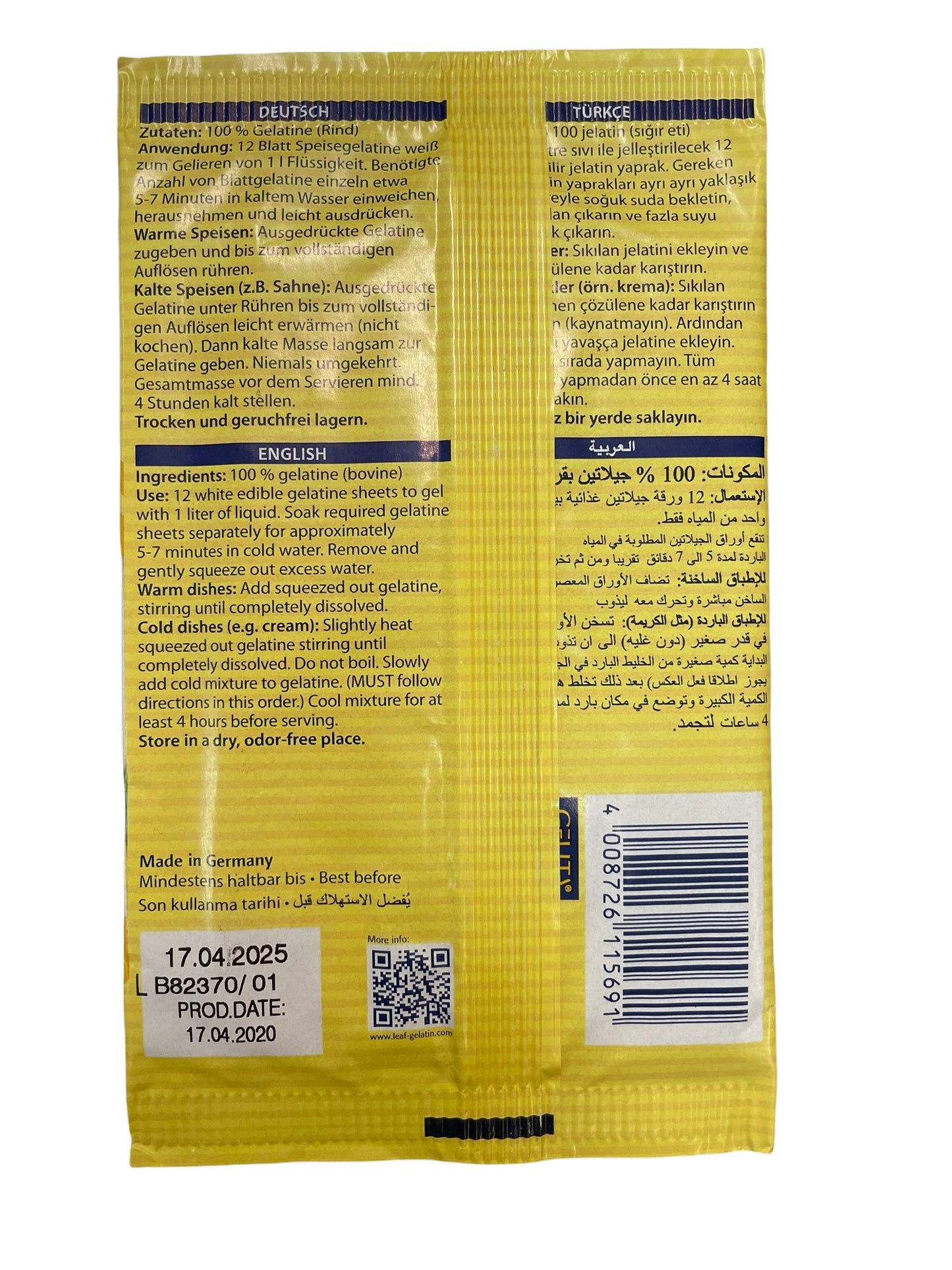 Gelatin plater halal 12 pcs - Pakmat