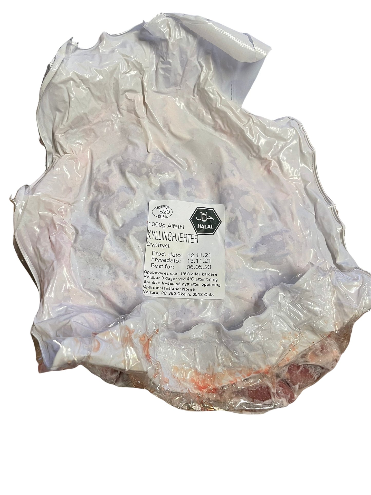 Kyllinghjerter 1kg - Pakmat