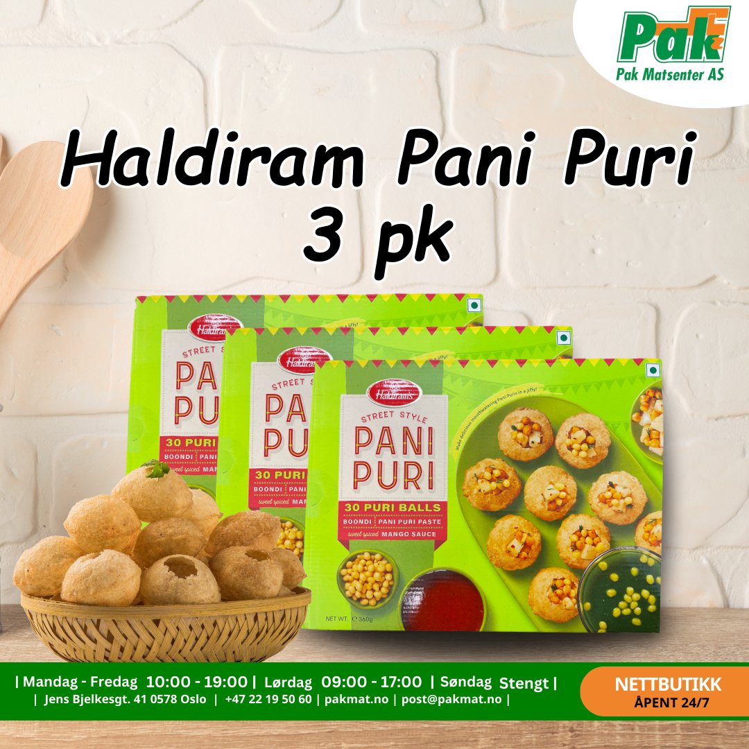 Haldiram Pani Puri 3 pk - Pakmat