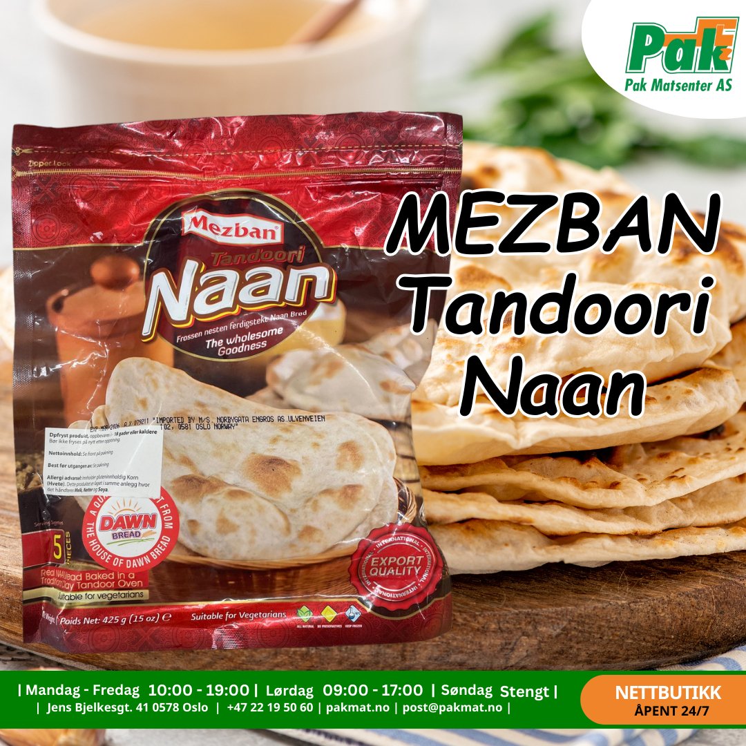 MEZBAN Tandoori Naan - Pakmat