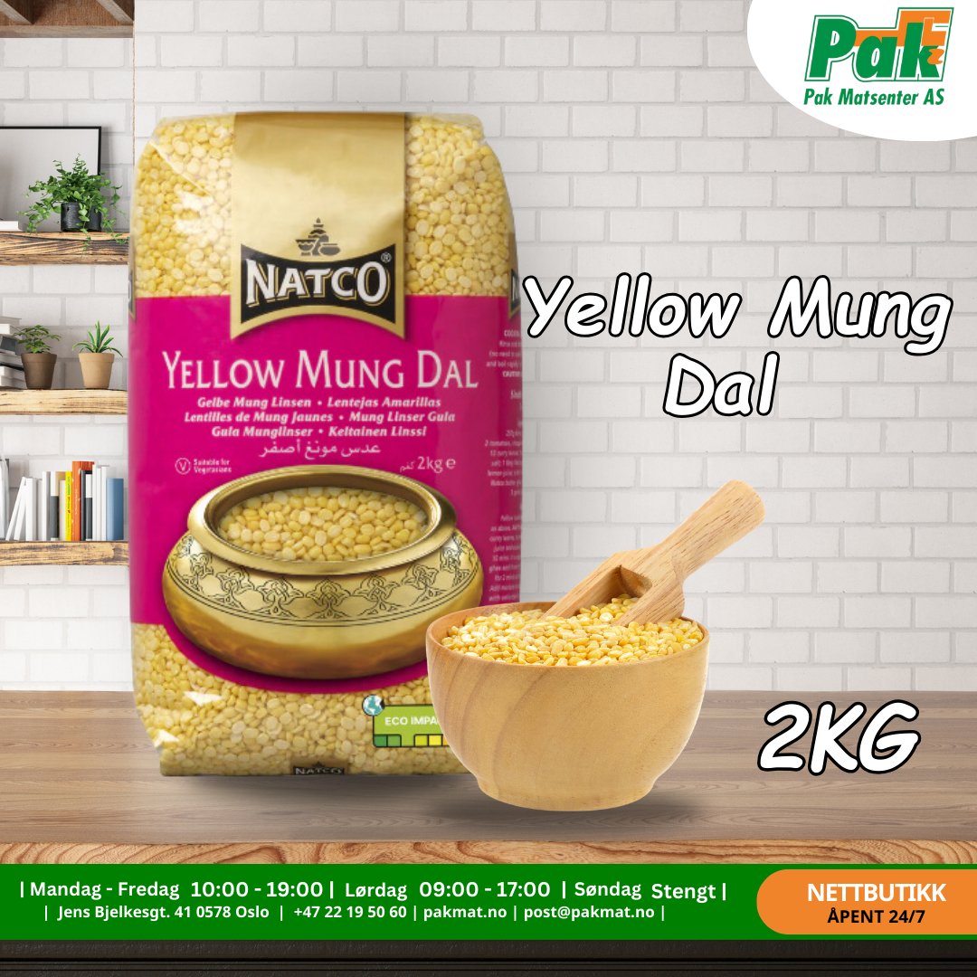 Natco Yellow Mung Dal 2KG - Pakmat