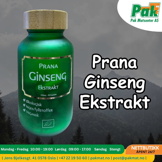 Prana Rød Koreansk Ginseng Ekstrakt - Pakmat