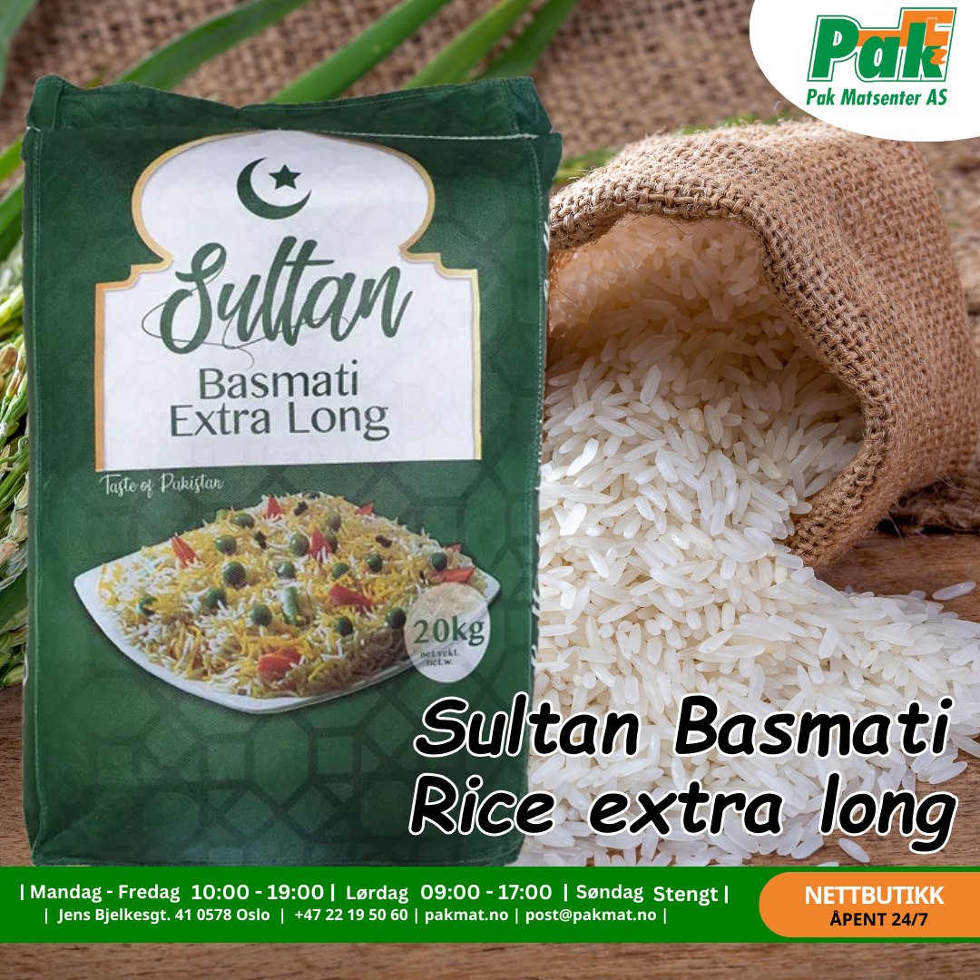 Sultan Basmati Rice extra long - Pakmat