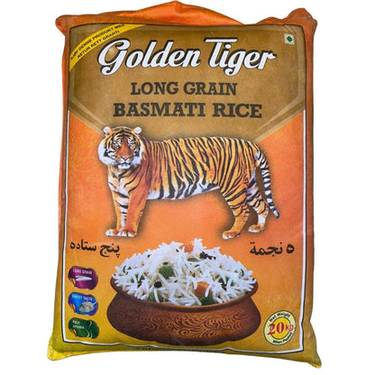 GOLDEN TIGER Ekstra Lang Basmati Ris 5kg / 20Kg - Pakmat