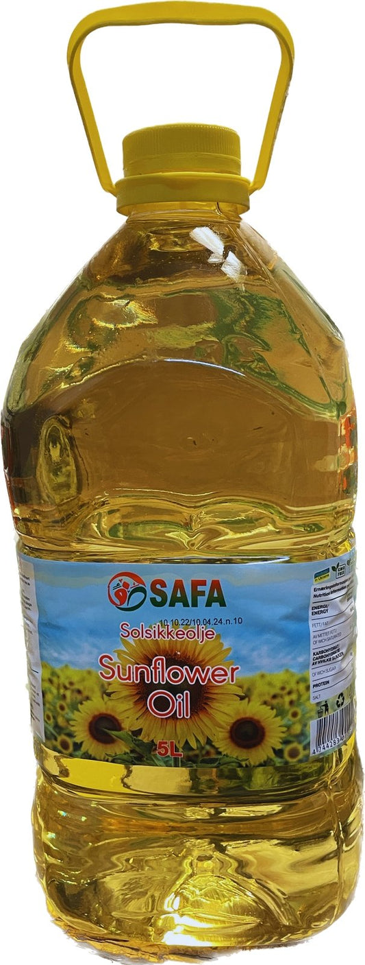 Safa Solsikkeolje/Sulflower Oil - 5 Liter - Pakmat