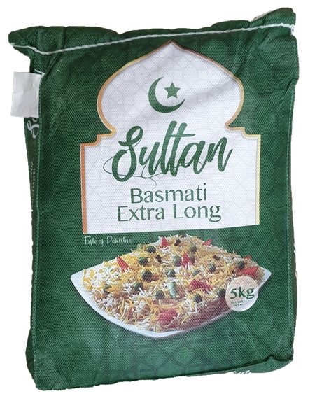 Sultan Basmati Rice extra long – Pakmat