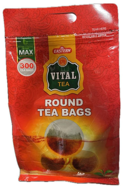 Vital Tea Bags Extra Strong 300 Round Tea bags - Pakmat